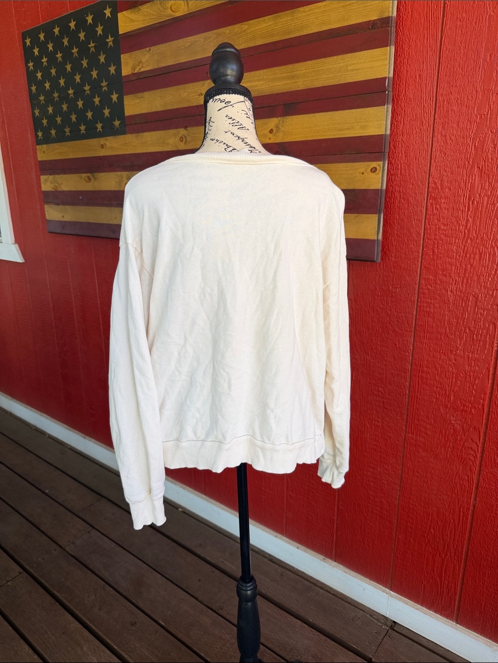 Classic Cream Women's Boatneck Sweater - Picture 3 of 3